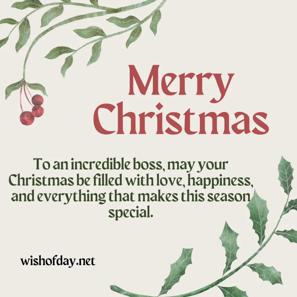 Formal Christmas Wishes For Female Boss