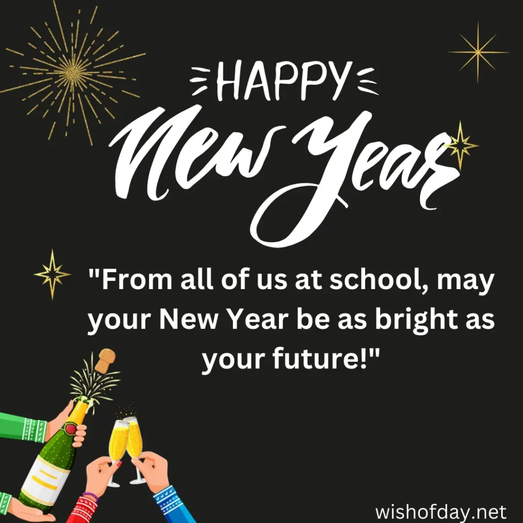 happy new year wishes from school to parents