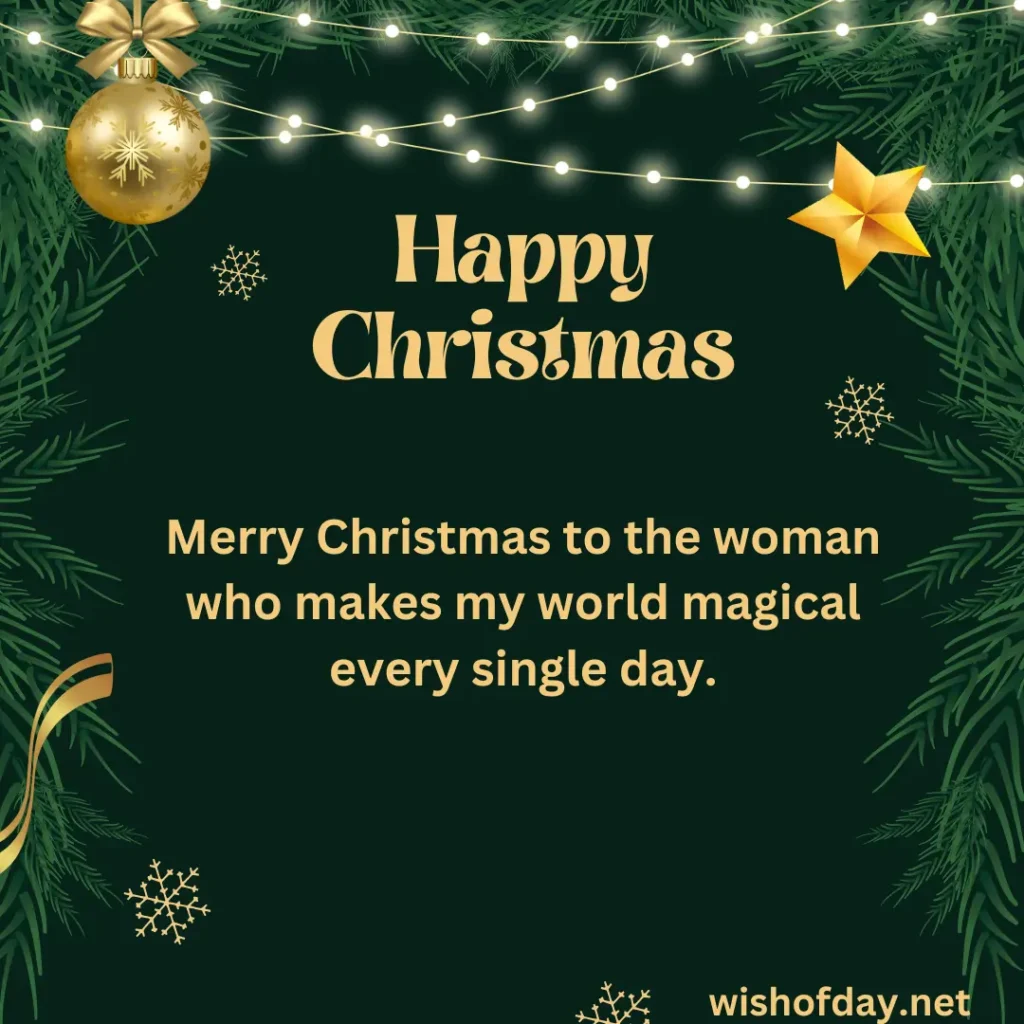 Merry Christmas to My Lovely Wife