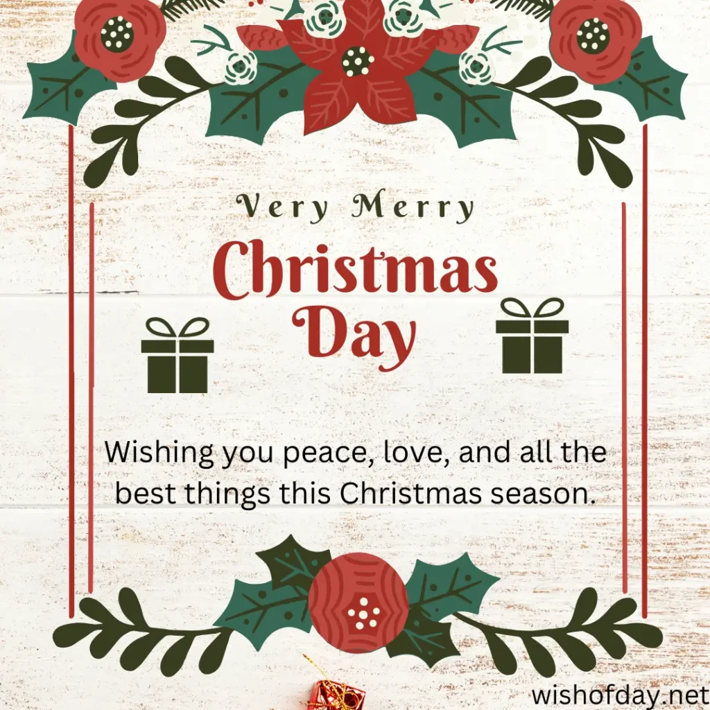 Short Christmas Day Wishes for Friends